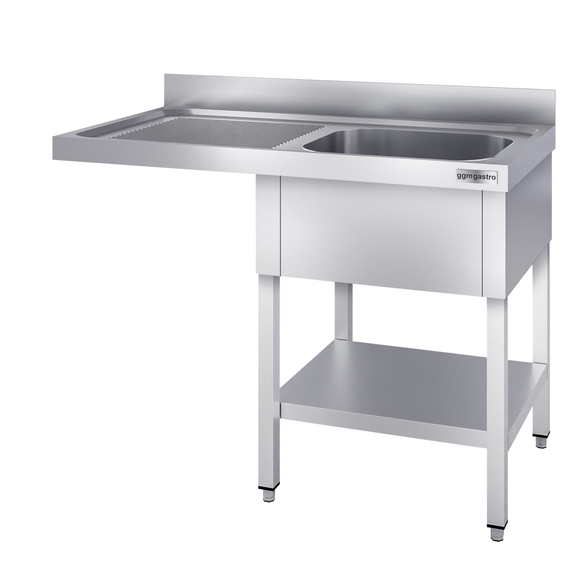 Lavello con vano lavastoviglie - 1200x600mm - con 1 vasca a destra 