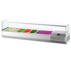 Επιτραπέζια βιτρίνα Πίτσας - Τόστ (GN) PREMIUM PLUS - 1733x353 mm - 7x GN 1/4