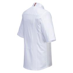 (5 pz) Giacca cuoco MeshAir Pro - con inserti in rete - manica corta - Bianco - Taglia: XL