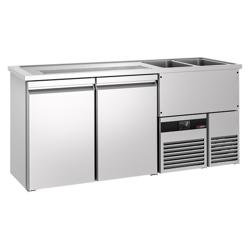 Výčepní pult PREMIUM - 1950x700 mm - 2 dveře - pro 2× 50 l sudy