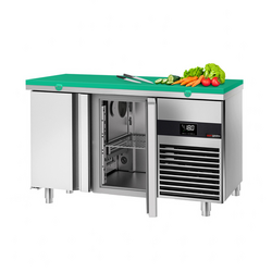 Vrieswerkbank PREMIUM - 1400x700mm - 2 deuren - met 2 deuren - incl. snijplank groen