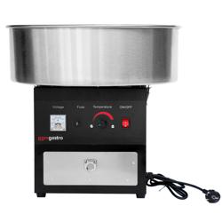 Máquina de algodón de azúcar eléctrica - Ø520mm - 950W - Negro - con cúpula protectora