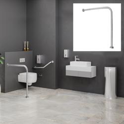 Maniglia ad angolo - Acciaio inox - 90° - Lunghezza: 700mm