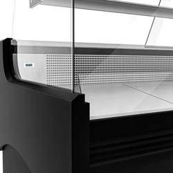 Βιτρίνα ζαχαροπλαστικής - 1580x975 mm - 140 λίτρα - Χρώμα Μαύρο