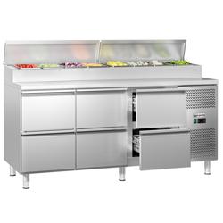 Saladette ECO - 1795x700mm - 6 lades - voor 8x GN 1/3
