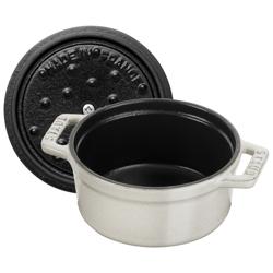 STAUB | LA COCOTTE - Mini Cocotte - Ø 100mm - Gjutjärn - Vit tryffel