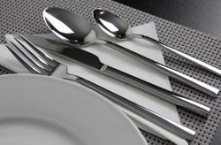 Cutlery set - Giancarlo - 18/10 stainless steel - Knife224mm; Fork205mm; Spoon205mm; Dessert spoon164mm - incl. cutlery box - Mirror - 24-piece set - For 6 people