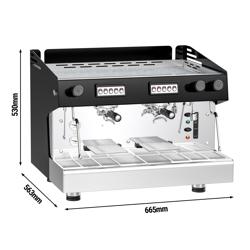 Επαγγελματική Μηχανή Espresso - 2 Γκρουπ - συμπ. Σύστημα Προέγχυσης - ανοξείδωτος Χάλυβας