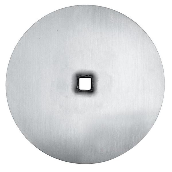 Deska na maso pro kebab špíz - Ø 150 mm - nerezová ocel - pro dönerspízy 12x12 mm