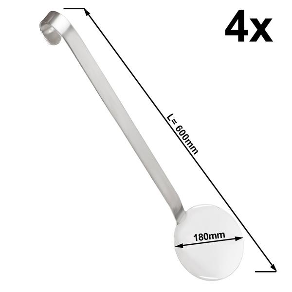 (4 pcs) Rice Spoon - Ø180mm - Stainless Steel