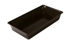 Bandeja de apresentação - Plástico - 265x487x80mm - Preto - retangular