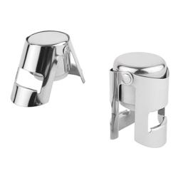 (6 unid) Tampa de garrafa de espumante - conjunto de 6 - 40x45x55mm - Aço inoxidável/Polipropileno