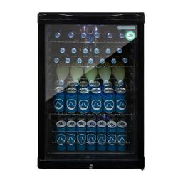 GASTRO-COOL | Barkoelkast - 540mm - 130 liter - 1 glazen vleugeldeur - Zwart