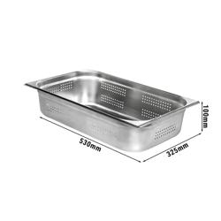 Recipiente GN perfurado 1/1 - profundidade 100 mm