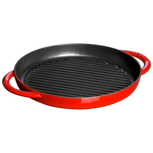 STAUB | GRILL PANS - Pure Grill - Ø 260mm - Cast iron - Cherry red