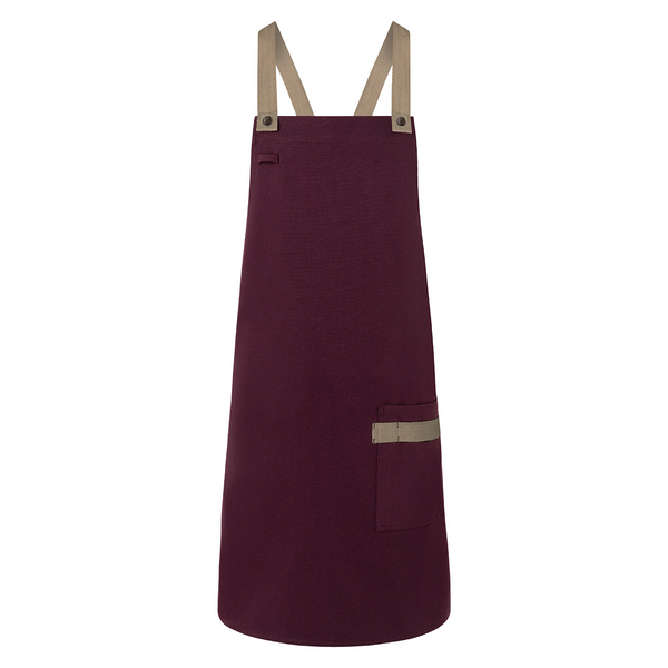 Karlowsky - Delantal con peto Urban Look - Berenjena