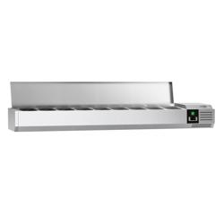 Opzetkoelvitrine PREMIUM - 2000x395mm - 9x GN 1/3