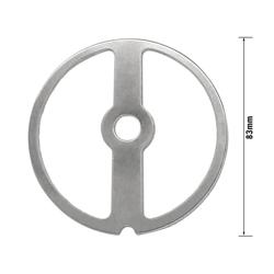 Cutting Plate - Sausage Filler Guide - #22 - 2 holes - compatible with FWH22, FWFC450, FWFC620