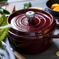 STAUB | LA COCOTTE – Cocotte – Ø 280 mm – żeliwo – kolor grenadynowy