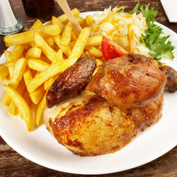 Grill de poulet à gaz - 17,7kW - avec 3 broches pour jusqu'à 18 poulets	