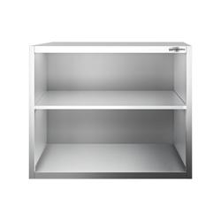 Edelstahl Wandhängeschrank PREMIUM - 800x400mm - ohne Schiebetür - 800mm hoch