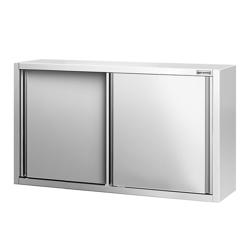 Armoire murale en acier inoxydable PREMIUM - 1400x400mm - avec portes coulissantes - 800mm de haut
