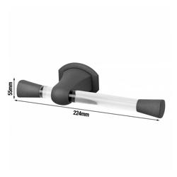 AIR-WOLF| Toilet Roll Holder – Wall-mounted - 1 Standard Roll - ABS - Anthracite