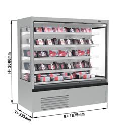 Murale Refrigerato Professionale - 1875mm - 683l - +2°/+4°C - con 4 ripiani - tenda notte