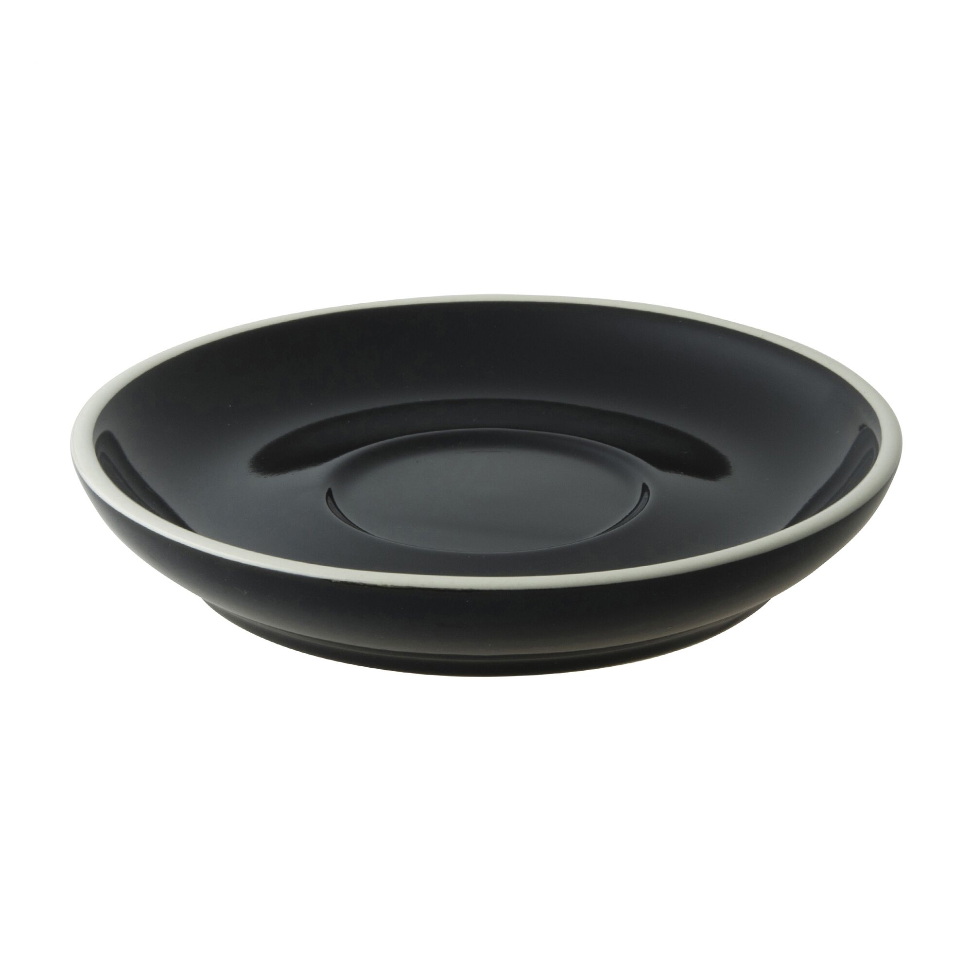 (6 pcs) COLORS - Soucoupe à café - Ø120mm - Noir