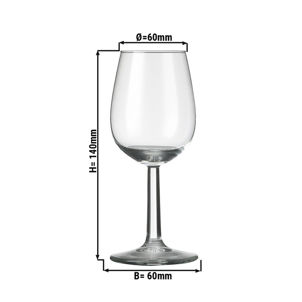 (6 piezas) Copa Oporto/Sherry - VENECIA - 140 ml - Transparente