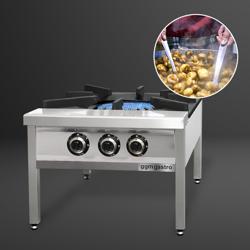 Grande marmite et réchaud de sol - 31 kW - 4 brûleurs