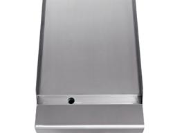 Gazlı Pleyt Izgara - 8kW - Düz - Pişirme Yüzeyi: 596x430mm