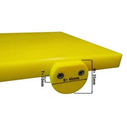 (2 pz) Fermi antiscivolo per tagliere - Giallo