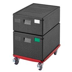 CAMBRO | CAMDOLLY® - Chariot de transport - Compatible avec les boîtes EPP EN 600x400 - Rouge