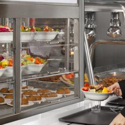 Vitrina refrigerada de mesa de autoservicio - 350 litros - 1400mm - 2 estantes