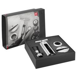 (4 pieces) ZWILLING | Sommelier Corkscrew & Wine Opener Set – Stainless Steel - Gift Box