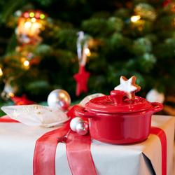 (4) STAUB| Ceramic Mini Cocotte Set, Round – Cherry Red - Ø 100 mm - 0.20 L Each