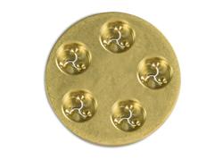 Commercial Pasta Extruder Die – Fusilli 9 mm – Ø57 mm – Fits NMF8N/NMF13N – Made in Italy