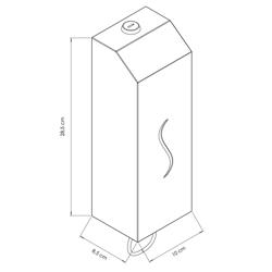Seifenspender mit Bedienhebel - 1000ml - Edelstahl