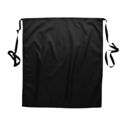 (5 pezzi) Grembiule in vita con tasca - Nero - Lunghezza: 76 cm