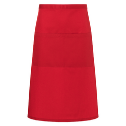 Karlowsky - avental bistrô básico com bolso - vermelho