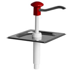 Sausdispenser - verchroomd - 2L - 165x180x300mm - geschikt voor GN 1/6 bak 200mm diep - instelbare dosering - zonder bak