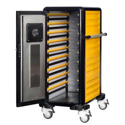 Professional Mobile Food Warming Cabinet 19 × GN 1/1 – 65–90°C - Yellow