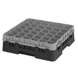 CAMBRO | CAMRACK® - Bardak yıkama sepeti 1/1 - 36 bölmeli - 1 uzatıcılı - 500x500mm - Siyah