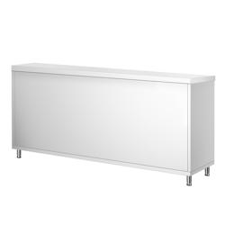 Edelstahl Arbeitsschrank PREMIUM - 1800x600mm - mit Schiebetür