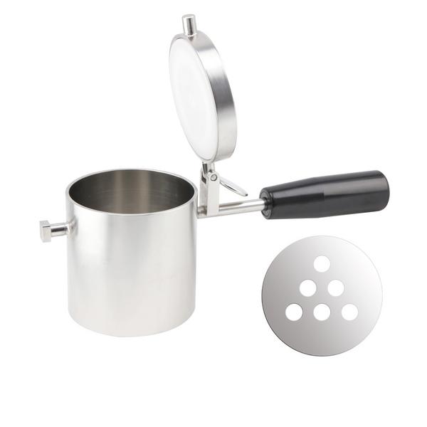 Extrusor de tallarines con tapa para Eispresse SEPUMFGE-OK - Spargel - 225x80x100mm - compatible con SEPUMFGE-OK#KSEPGE3 y SEPUMFGE-OK#KSEPGE4 - incl. Druckstempel y junta