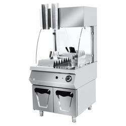 Aquecedor de batatas fritas profissional - elétrico - 2,80kW - incl. módulo base com 2 portas
