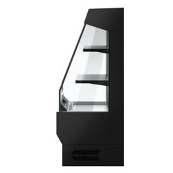 Murale Refrigerato Professionale - 660mm - 150l - +0°/+7°C - con 2 ripiani - Nero