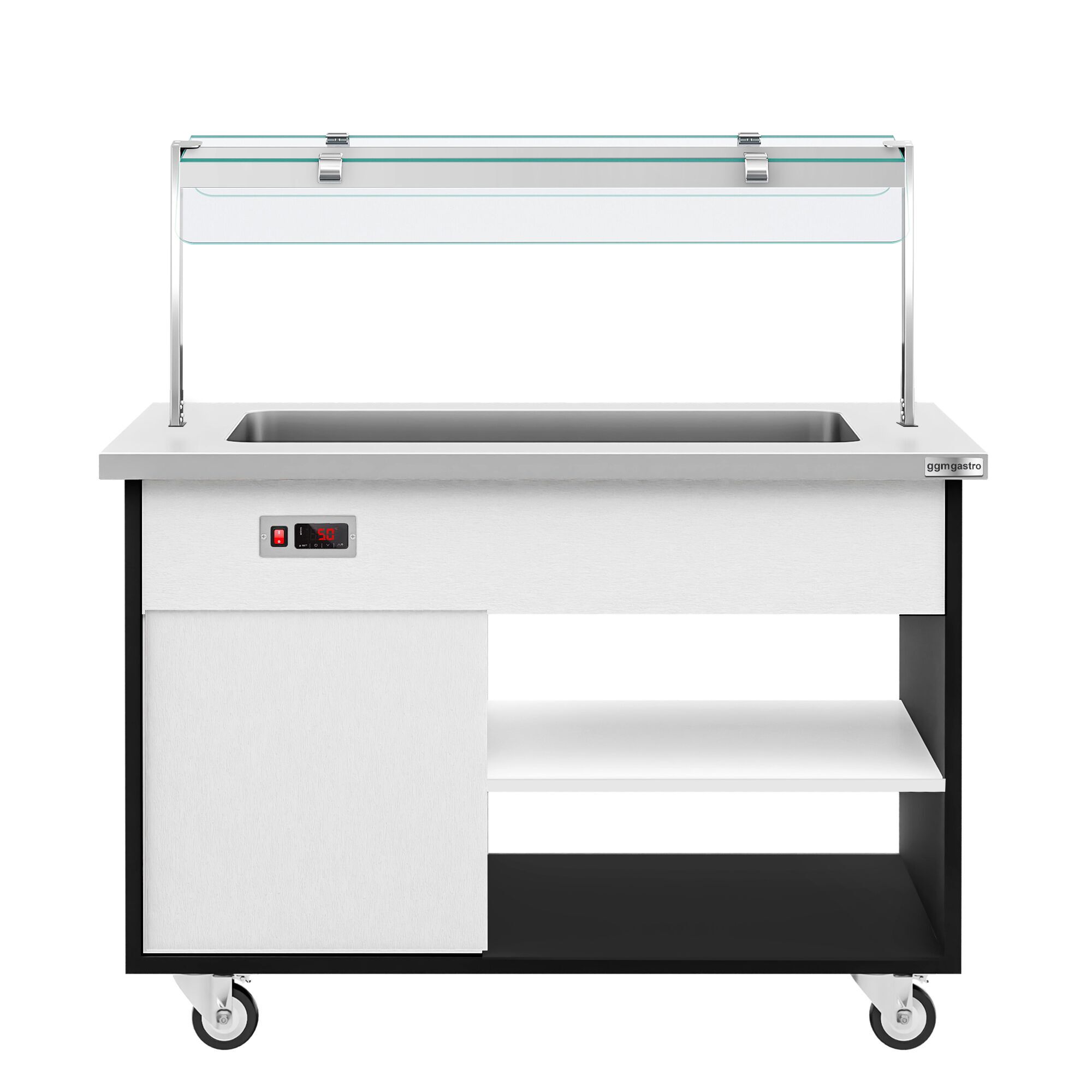 Buffet self-service chaud DANZIG - 1300mm - 3 bacs GN 1/1