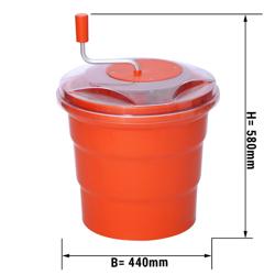 Slacentrifuge - 20l - Polycarbonaat/Polypropyleen - rood
